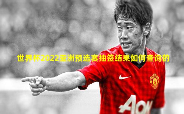 世界杯2022亚洲预选赛抽签结果如何查询的
