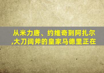 从米力唐、约维奇到阿扎尔,大刀阔斧的皇家马德里正在