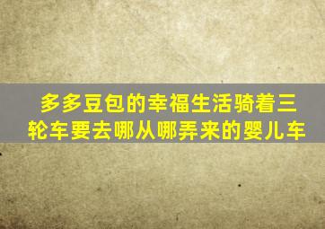 多多豆包的幸福生活骑着三轮车要去哪从哪弄来的婴儿车