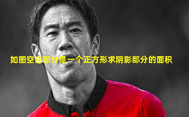 如图空白部分是一个正方形求阴影部分的面积